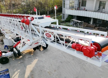 radial stacker covneyor