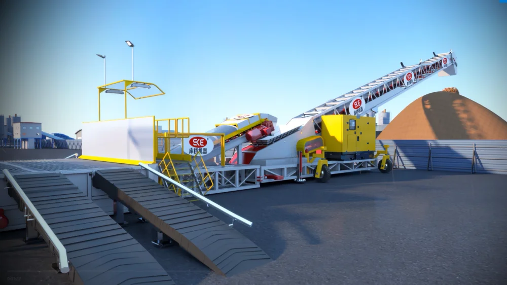Grain Bunker Stacker for Pile Stockpiling of Soybeans, Corn, Wheat, Rapeseed, and More Grains