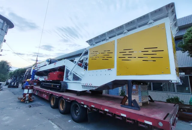 mobile hopper feeding stacking solution