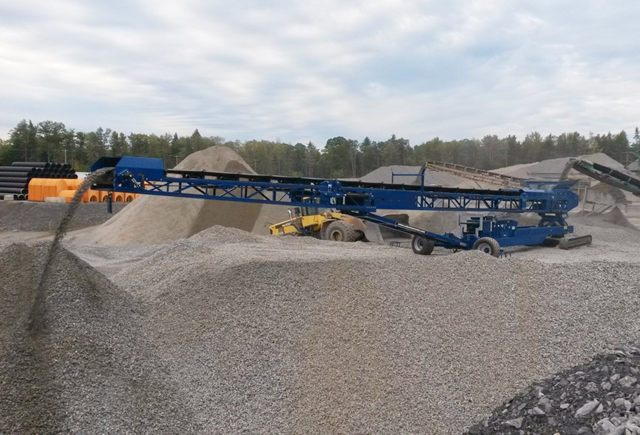 KTB R Series Tracked Radial Stacker